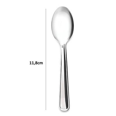 Jogo 36 pçs Colheres Chá e Café Brinox Aço Inox para Hotéis