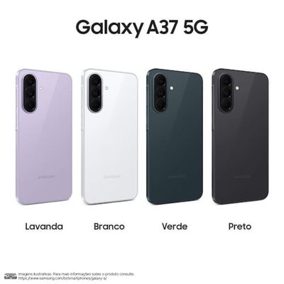 Smartphone Galaxy A37 5G Tela 6.7 128GB + Galaxy Fit 3 Samsung Lavanda