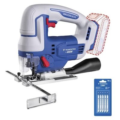 Serra Tico-Tico Tramontina by TOTAL 20V Brushless sem Bateria e Carregador Azul