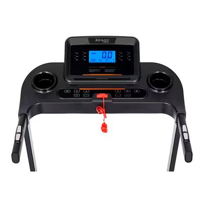 Esteira Eletrônica Energy 2.5 12 Programas Digital LCD Dobrável Dream Laranja e Preto / 220V