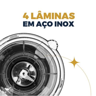 Liquidificador Britânia 600W 2,1L 3 Velocidades BLQ900A 220V