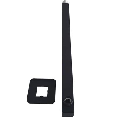 Braço Para Chuveiro Preto Quadrado Braço de Chuveiro 42,5cm