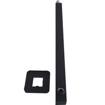 Braço Para Chuveiro Preto Quadrado Braço de Chuveiro 42,5cm