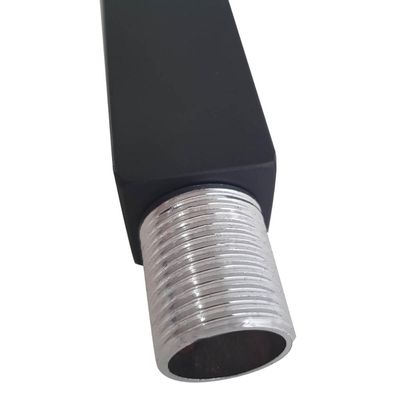 Braço Para Chuveiro Preto Quadrado Braço de Chuveiro 42,5cm