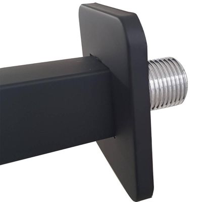 Braço Para Chuveiro Preto Quadrado Braço de Chuveiro 42,5cm