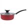 Panela Brinox Ruby Antiaderente Pro-Flon Tampa de Vidro 1,3 L 16cm Vermelho