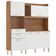 Cozinha Compacta Savoy com 6 Portas 2 Gavetas e 2 Prateleiras Demóbile Amêndola com Branco