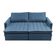 Sofá 3 Lugares Cama InBox Marselha II Retrátil Reclinável com Baú Revestimento Suede Velusoft 160cm Azul