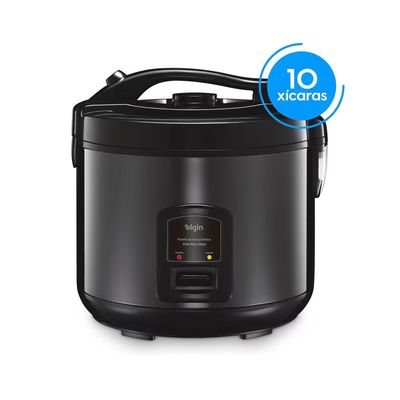Panela Elétrica de Arroz Elgin Visio Rice PARX0 10 Xícaras Preto / 110V