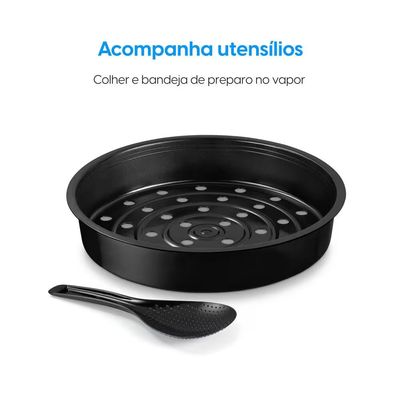 Panela Elétrica de Arroz Elgin Visio Rice PARX0 10 Xícaras Preto / 110V
