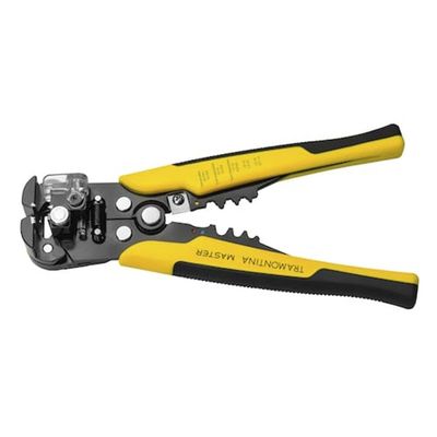 Alicate Desencapador de Fios Automático Tramontina Master 8 Corte Crimpagem Multifunção Amarelo
