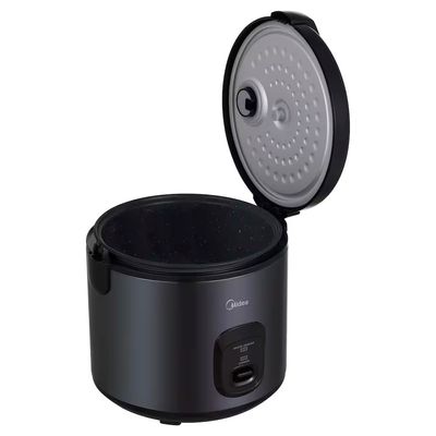 Panela de Arroz Elétrica 5L com Revestimento Blackstone e Bandeja a Vapor Midea Preto / 110V