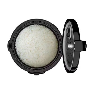 Panela de Arroz Elétrica 5L com Revestimento Blackstone e Bandeja a Vapor Midea Preto / 110V