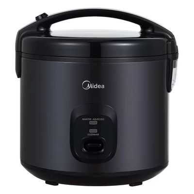 Panela de Arroz Elétrica 5L com Revestimento Blackstone e Bandeja a Vapor Midea Preto / 110V