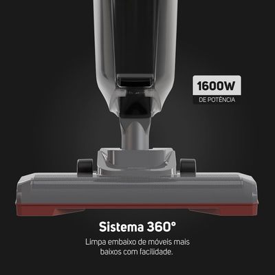 Aspirador De Pó Vertical Power Speed Max 1600w Wap Vermelho e cinza / 220V