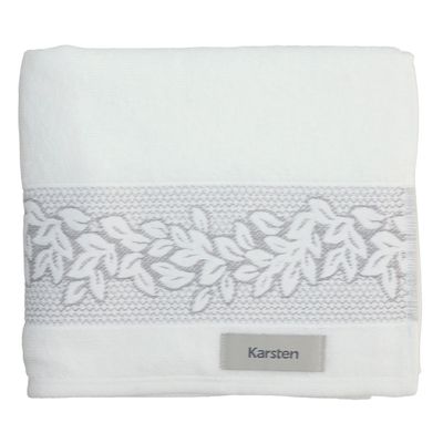 Toalha Rosto Provence 80X48Cm 430G/M2 Branca - Karsten