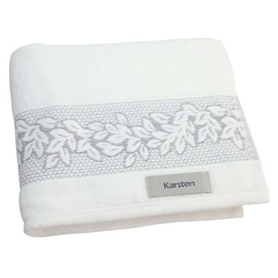 Toalha Rosto Provence 80X48Cm 430G/M2 Branca - Karsten