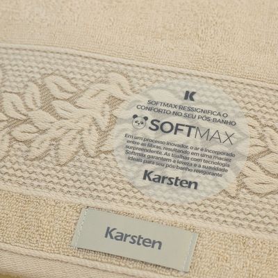 Toalha Banho Provence 135X70Cm 430G/M2 Bege Grão - Karsten