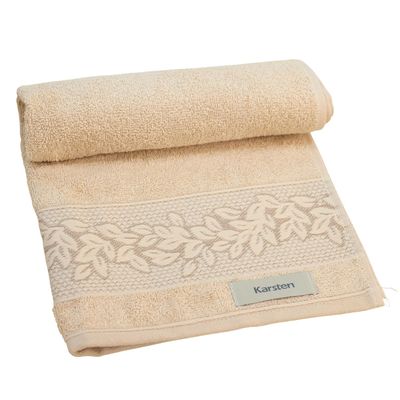 Toalha Banho Provence 135X70Cm 430G/M2 Bege Grão - Karsten