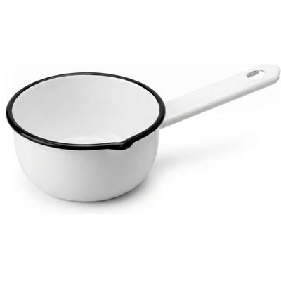 Papeiro Esmaltado N12 Panelinha com Cabo Branca Ágata Básica Cozinha Metalouça