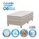 Colchão Conjugado Solteiro Umaflex Lotus Molas Ensacadas 64cm Branco/Bege