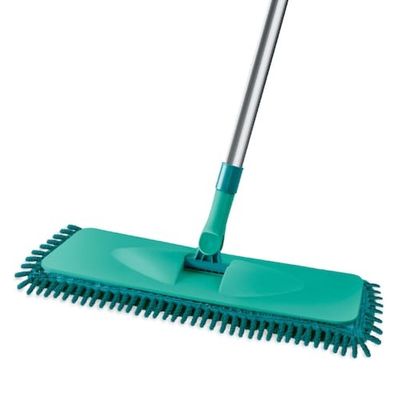 Mop Plano 3 em 1 Flash Limp Evo com Base Flexível Cabo em Inox e Escova Verde