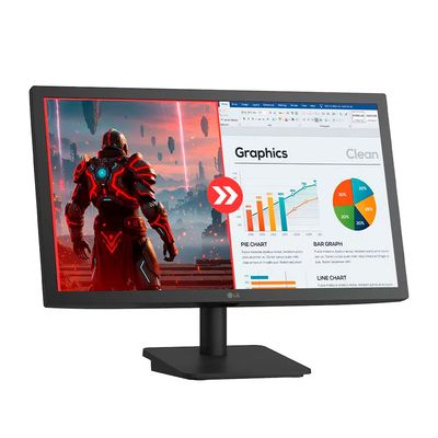 Monitor 22 Full HD 22U403A-B 120Hz 1ms Dynamic Action Sync LG Preto / Bivolt
