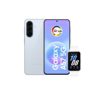Smartphone Samsung Galaxy A57 5G Tela 6.7 128GB , Galaxy Fit 3 Azul Claro
