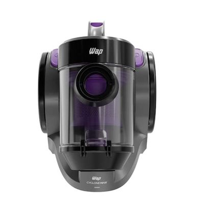 Aspirador de Pó WAP Cyclone Max 1500W Sem Saco com Filtro HEPA Preto e Roxo / 110V