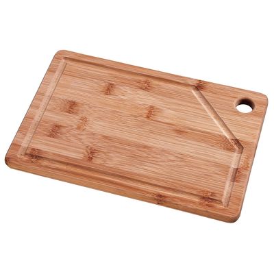 Tábua de Corte Retangular Mor Bamboo 30×20cm Ecológica com Canal para Líquidos Bambu
