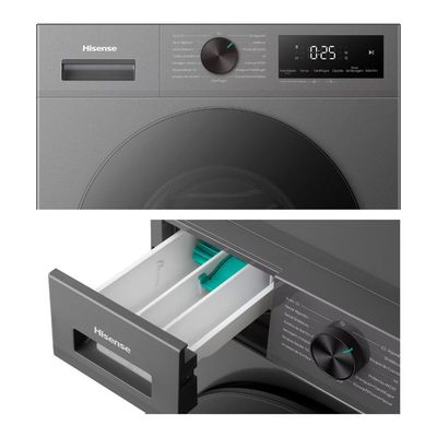 Lava e Seca WD1i11 Titanium 11kg/7kg Hisense Cinza / 220V