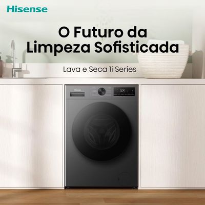 Lava e Seca WD1i11 Titanium 11kg/7kg Hisense Cinza / 220V