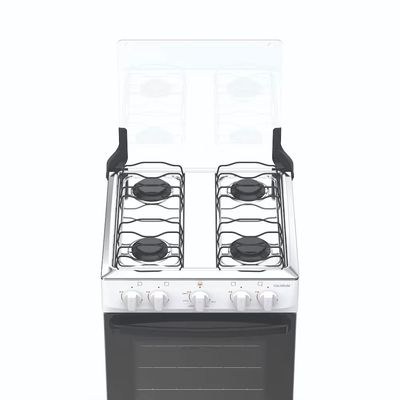 Fogão Coliseum 4 Bocas Plus Pés Altos Queimadores Limpa Fácil Atlas Branco / Bivolt