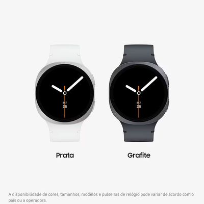 Smartwatch Galaxy Watch8 44mm LTE Tela Cristal Safira GPS Samsung Grafite / Bivolt
