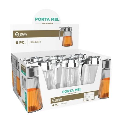 Porta Mel Euro Home VDR1174 Dosador 0,27 Inox Transparente