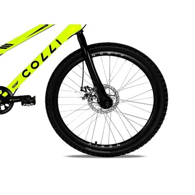 Bicicleta Colli Airon Aro 24 7 Marchas Freio a Disco Amarelo