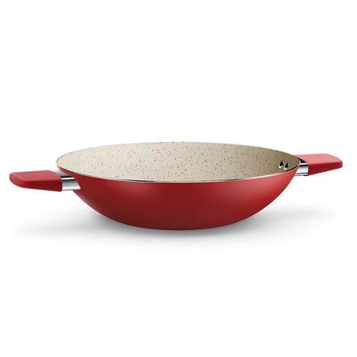 Wok Intense 32 cm com Alça Euro Home Vermelho