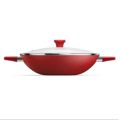 Wok Intense 32 cm com Alça Euro Home Vermelho
