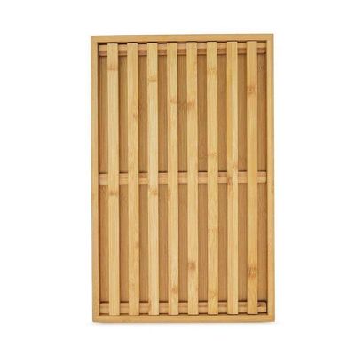 Tábua de Pão Migalheira Retangular BAM2925 Bambu Natural Euro Home Natural