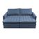 Sofá 3 Lugares Cama InBox Marselha II Retrátil Reclinável com Baú Revestimento Suede Velusoft 180cm Azul