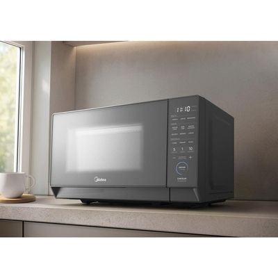 Micro-ondas Midea MHP20B MasterCook 20L 1050W Painel Touch Prata / 220V