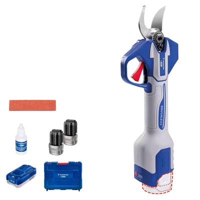Tesoura de Poda 16V by TOTAL 25mm Brushless com 2 Baterias e Maleta Tramontina Cinza