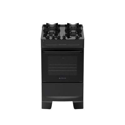 Fogão Mônaco Top Glass 4 Bocas com Mesa de Vidro e Acendimento Automático Bivolt Atlas Preto / Bivolt