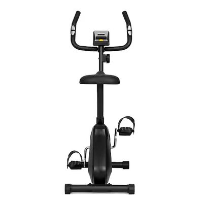 Bicicleta Ergométrica Vertical Max V Painel LCD Sistema Magnético 8 Níveis Dream Preto e Amarelo