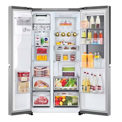 Geladeira Side by Side InstaView GC-X267GL5 628L Inox Look Inverter LG Branco / Bivolt