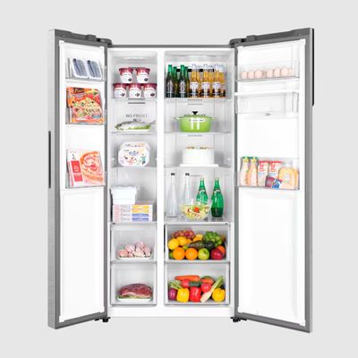 Refrigerador Side by Side SS541 523L Frost Free Duplo Inverter Haier Inox / 110V