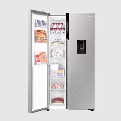 Refrigerador Side by Side SS541 523L Frost Free Duplo Inverter Haier Inox / 110V