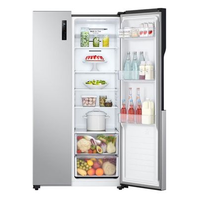 Geladeira LG GC-B187PQA Side by Side 519L Inox Look Frost Free Inverter Inox / 220V
