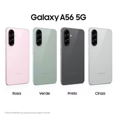 Smartphone Galaxy A56 5G Tela 6.7 128GB Câmera Tripla 50MP + Galaxy Buds Core Samsung Rosa / Bivolt