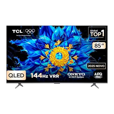 Smart TV 85 QLED 85P8L 4K UHD Google 144 Hz TCL Preto / Bivolt